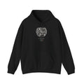 Florence Street Map Hoodie, Circle Map, Black, Italy Travel Gift, flat lay