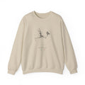 Amalfi Street Map Sweatshirt, Circle Map, Sand, Italy Travel Gift, flat lay