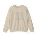 Rome Street Map Sweatshirt, Square Map, Sand, Italy Travel Gift, flat lay