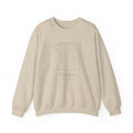 Florence Street Map Sweatshirt, Square Map, Sand, Italy Travel Gift, flat lay