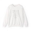 Rome Street Map Sweatshirt, Square Map, White, Italy Travel Gift