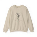 San Gimignano Street Map Sweatshirt, Circle Map, Sand, Italy Travel Gift, flat lay
